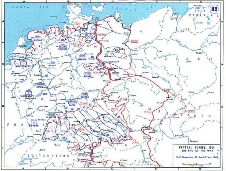 The final operations of the Western Allied armies in Germany between 19 April and 7 May 1945