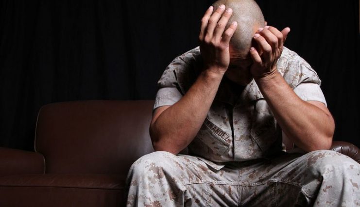 Battling PTSD.