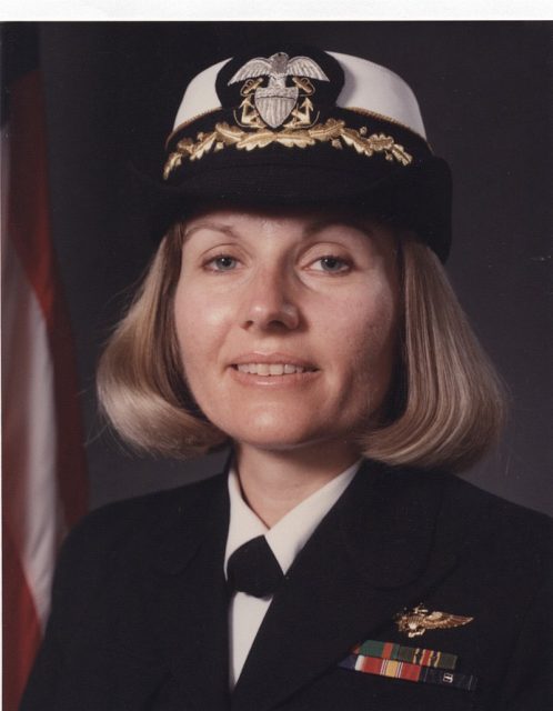 Captain Rosemary B. Mariner (1953 ─ 2019) was the first woman to command an operational naval aviation squadron, 12 July 1990. She led VAQ-34 during Operation Desert Storm and retired as a captain in 1997 after 24 years of service.
