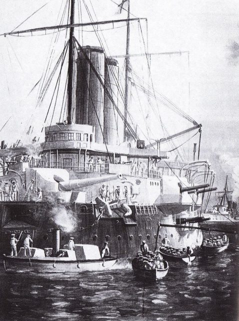 HMS St George and HMS Philomel