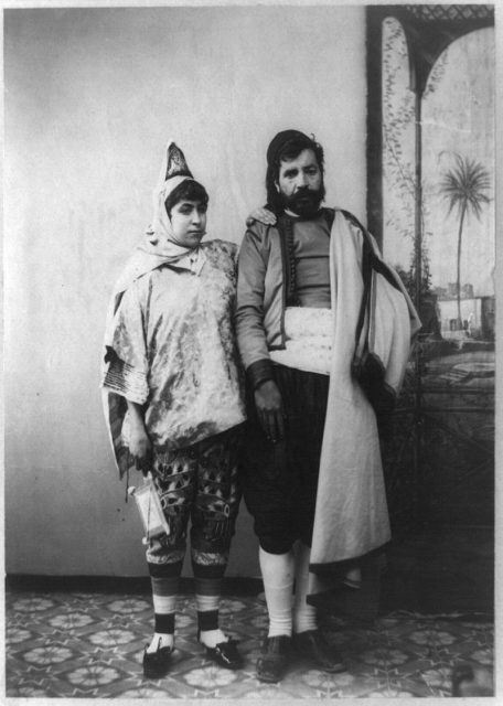 Jewish couple in Tunisia, 1900