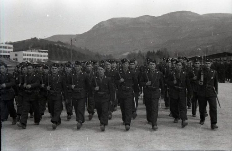 A unit of Ustaše in Sarajevo