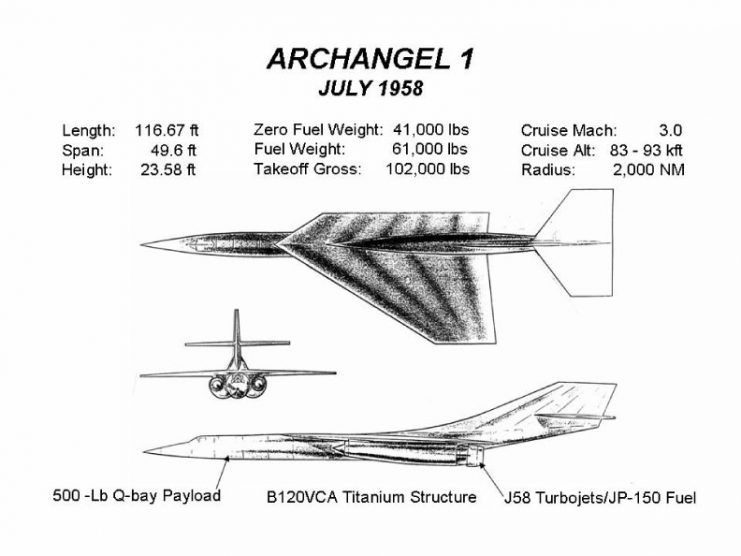 Archangel 1 design, July 1958