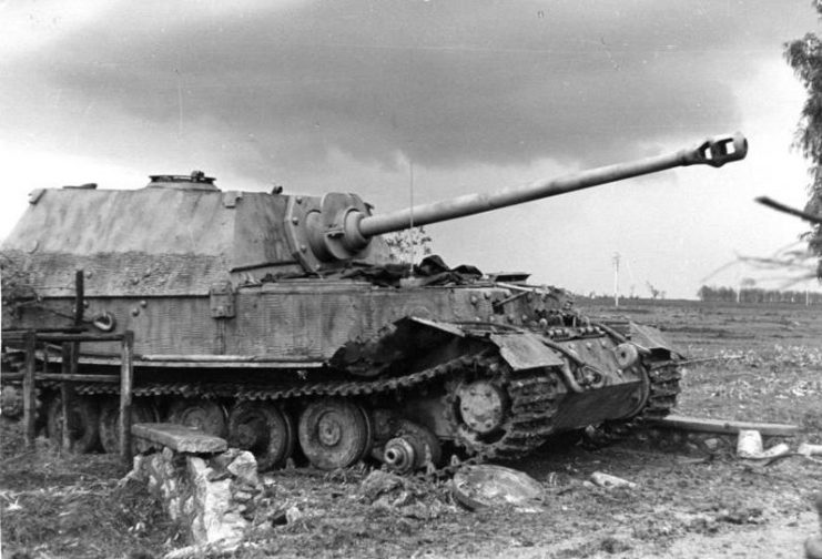 A disabled Elefant in Italy, 1944. By Bundesarchiv – CC BY-SA 3.0 de