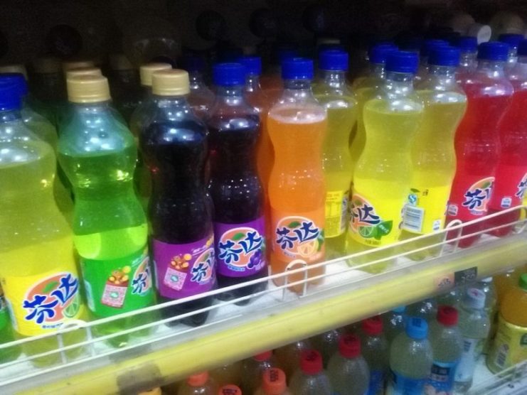 Fanta bottles in China