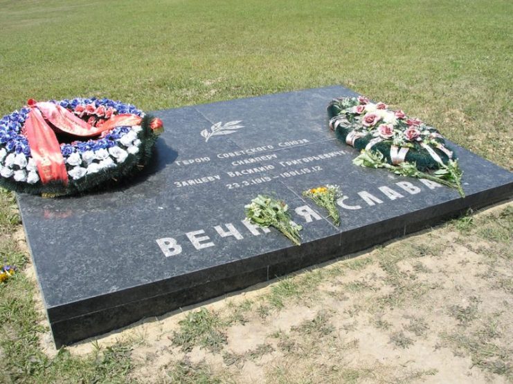 Zaytsev’s grave on Mamayev Hill. Photo: Konstantin Dorokhin / CC BY-SA 2.5