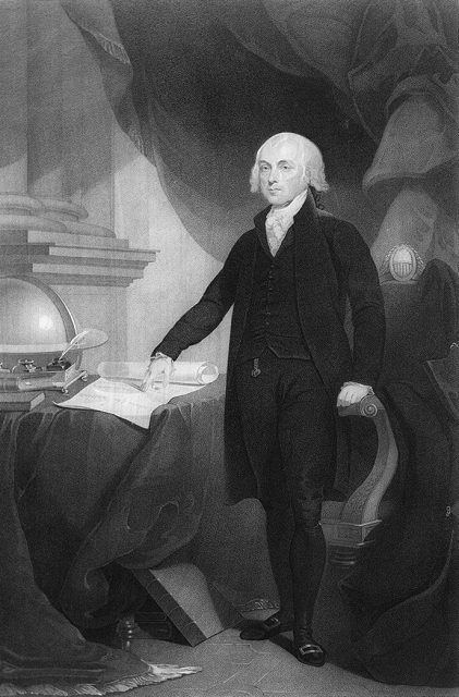 James Madison engraving by David Edwin.1809