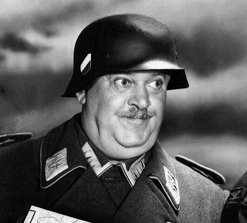 Photo of John Banner as Sergeant Schultz from the television comedy Hogan’s Heroes.