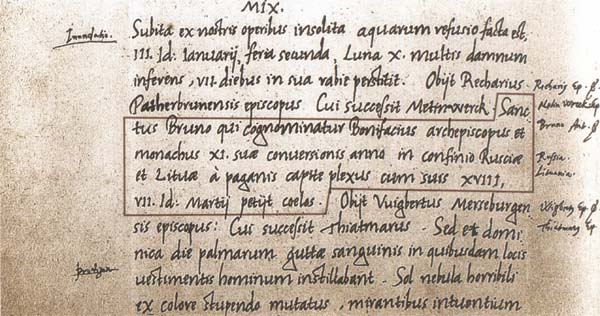 Lithuania’s name in writing 1009