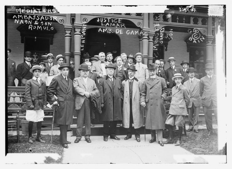 Mediators at the Niagara Falls peace conference, 1914