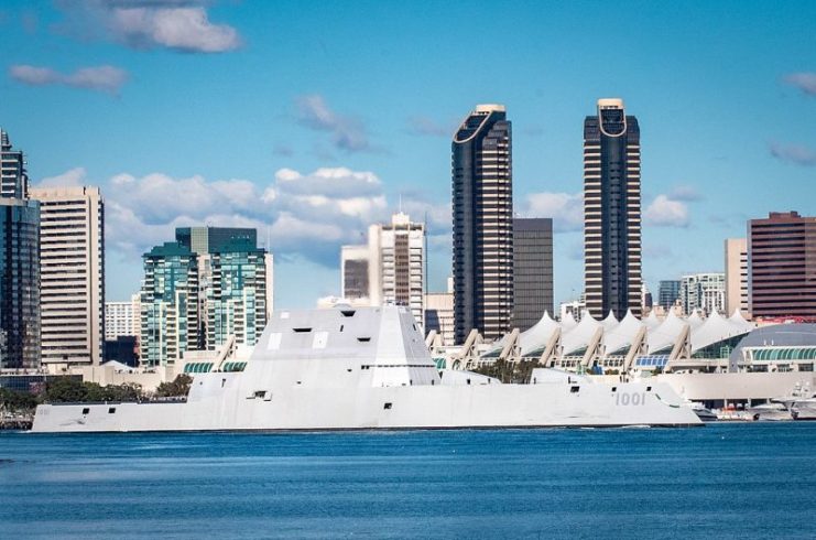 Michael Monsoor transits San Diego Bay en route to Naval Base San Diego, 6 December 2018