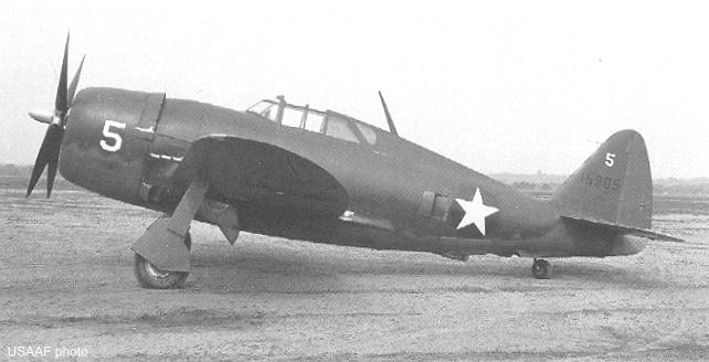P-47B-RE 41-5905 assigned to the 56th FG at Teterboro Airport