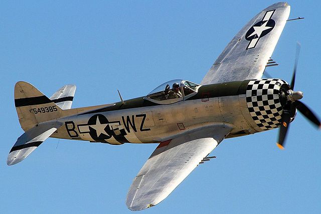 Republic P-47 Thunderbolt in flight