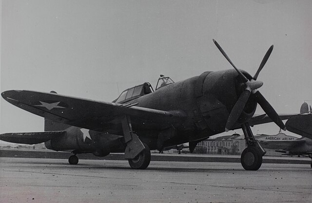 Republic P-47C Thunderbolt parked on the tarmac