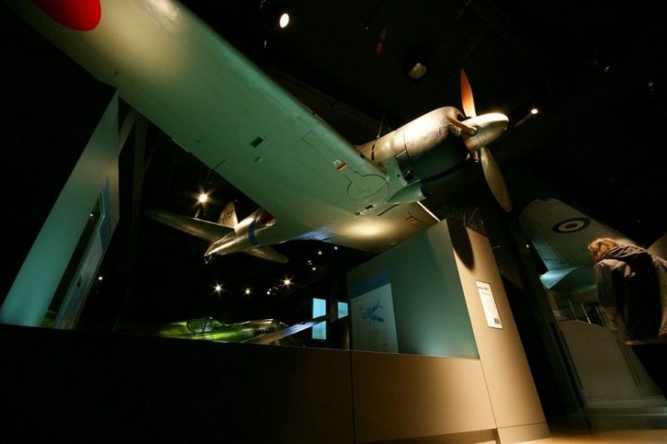 Sakai’s A6M2 Zero, tail code V-173, preserved at the Australian War Memorial in Canberra. Photo: Ian Sutton CC BY 2.0