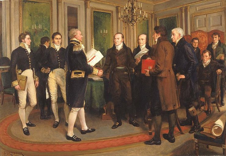 Signing of Treaty of Ghent (1814)