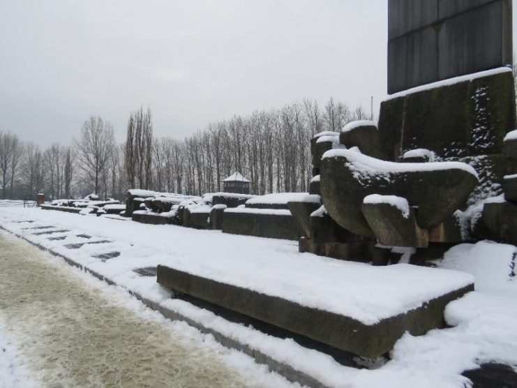 The Auschwitz-Birkenau memorial.