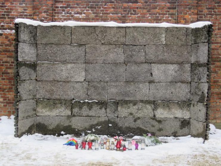 The Wall of death, where people were taken to be shot.