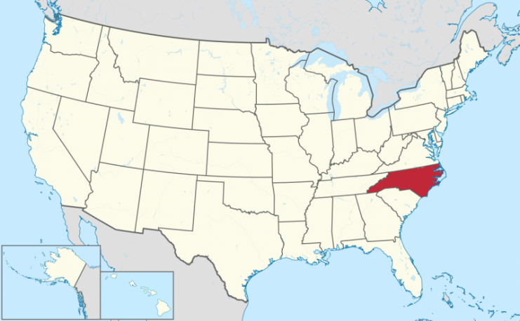 North Carolina highlighted Photo by TUBS CC BY-SA 3.0
