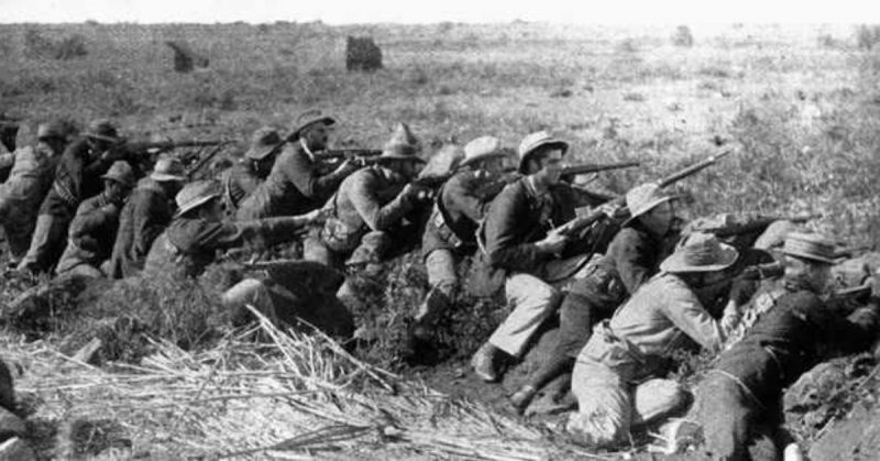 Boer militia at the Battle of Spion Kop