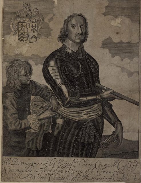 Portrait of Cromwell from the Welsh Portrait Collection at the National Library of Wales, c. 1650