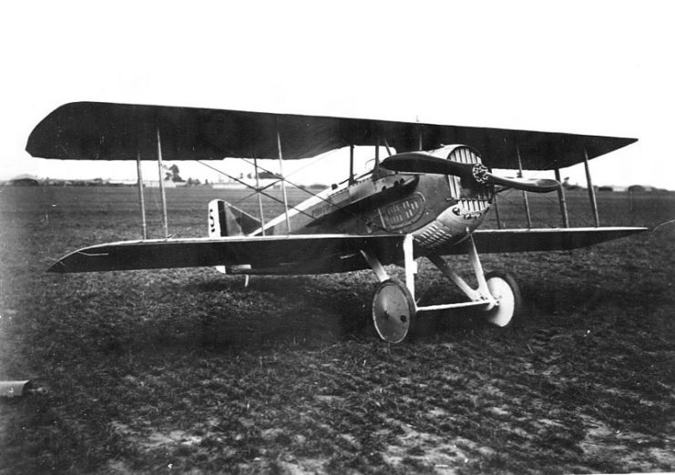 A SPAD S.XIII at Air Service Production Center No. 2, Romorantin Aerodrome, France, 1918