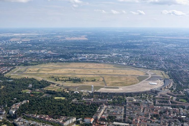 Aerial view of airport Tempelhof in 2016.Photo: Avda CC BY-SA 3.0