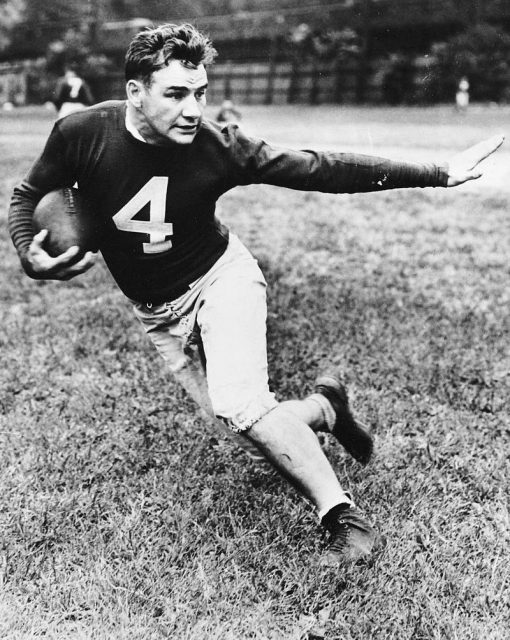 American footballer Tuffy Leemans.