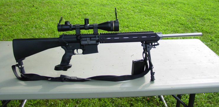 Photo of the ArmaLite, Inc. AR-10T owned by Martin Lotz, founder AR10T.comPhoto by Mlotziii CC BY SA 3.0