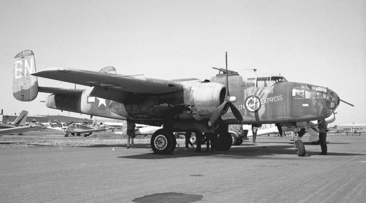 B-25 from movie Catch 22.Photo: Bill Larkins CC BY-SA 2.0