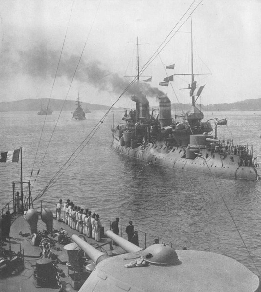 Bouvet in the Dardanelles in 1915