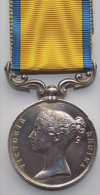 British campaign medal for Baltic Sea operations by Royal Navy during Crimean War.Photo: Hsq7278 CC BY-SA 4.0