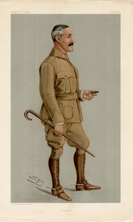 Smith-Dorrien caricatured by Spy for Vanity Fair, 1901.