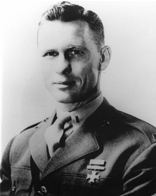 Jack Lummus, USMC, Medal of Honor recipient; Battle of Iwo Jima