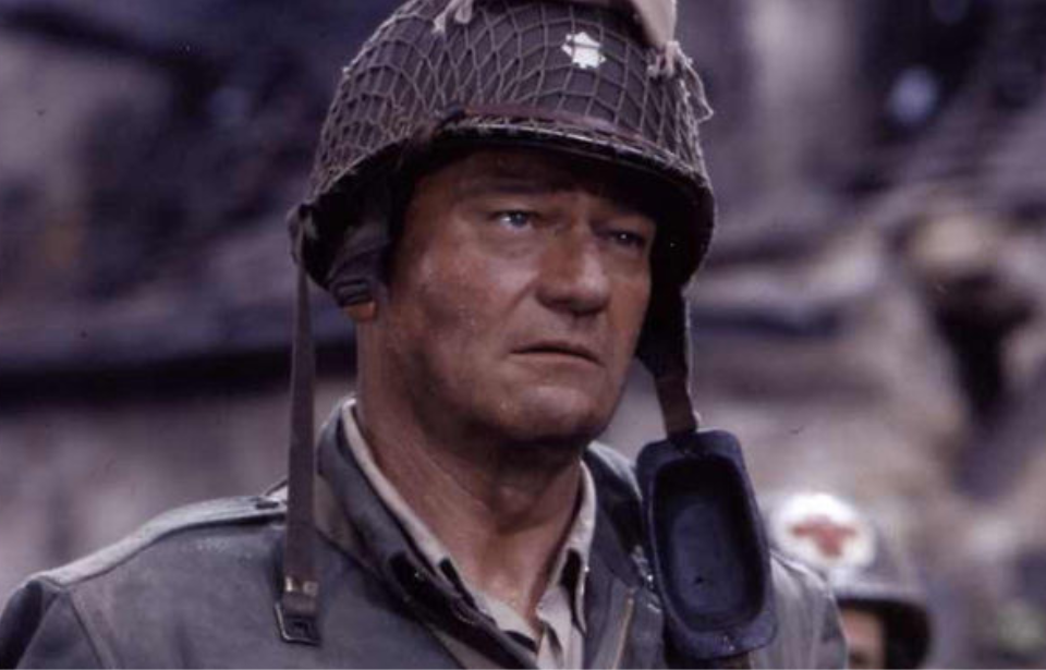 John Wayne as Lt. Col. Benjamin H. Vandervoort in 'The Longest Day'
