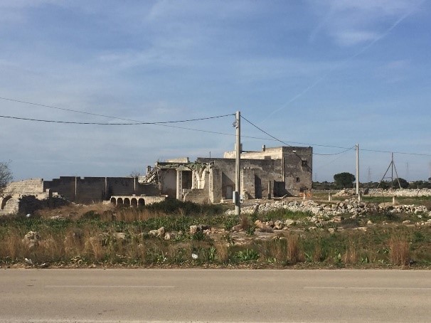 The “masseria,” a building of the farm used as a command of the camp.