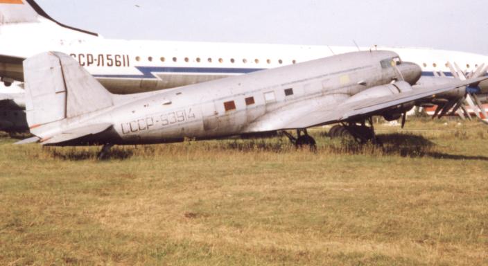 Lisunov Li-2 of Aeroflot at Monino near Moscow in 1994.Photo: RuthAS CC BY 3.0