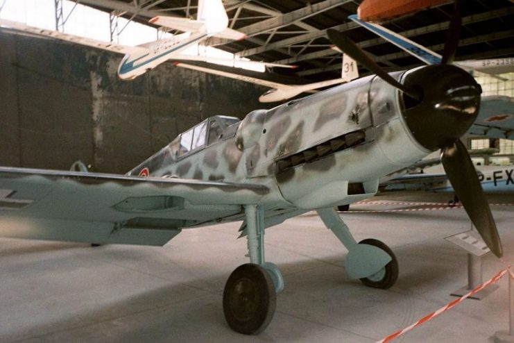 Bf 109G-6 on display in the Polish Aviation Museum in Kraków Jinxs Bf 109 G-6 (owned by Fundacja Polskie Orły, on loan in the Polish Aviation Museum in Cracow). Photo by Jinxs CC BY-SA 3.0