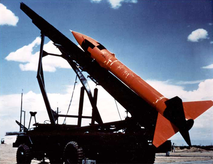 MGR-1 Honest John rocket picture, probably taken in the 1960s