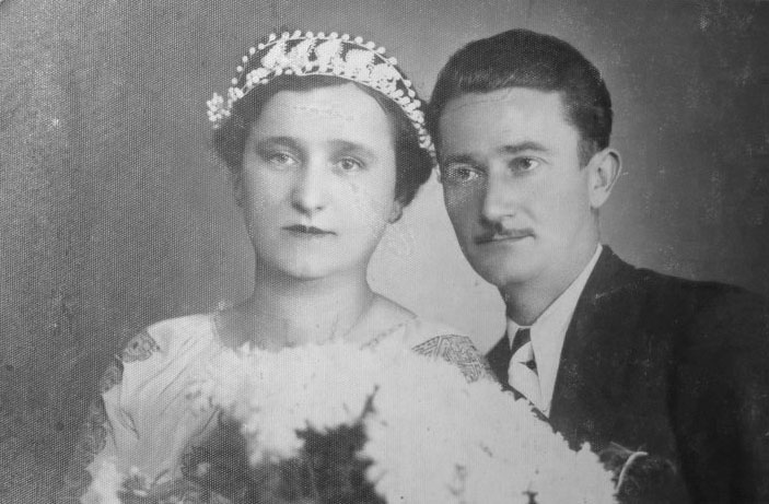 Momcilo Gavric with his wife Kosara, in 1939.