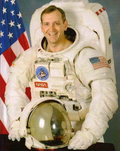 Thomas Akers of Eminence, Missouri, is pictured in his official NASA photograph. Prior to his 10 years assigned to the astronaut program, he acquired valuable experience in the U.S. Air Force. Courtesy of Tom Akers