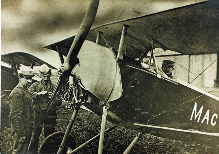 Nieuport 11 of the Escadrille Américaine (later Escadrille Lafayette)