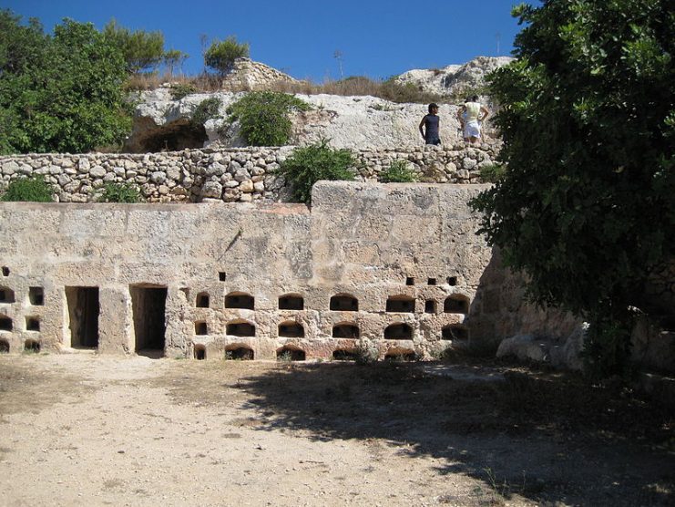 Roman beehives above Xemxiabay at Malta
