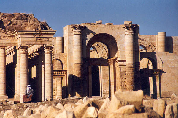 Temple ruins at Hattra, Iraq