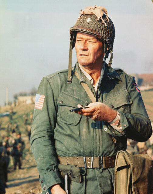John Wayne as Lt. Col. Benjamin H. Vandervoort in 'The Longest Day'