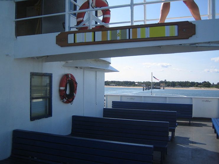 The service bar on USS-LST-510, Buncombe County. Photo: Mark Ameres CC BY 3.0