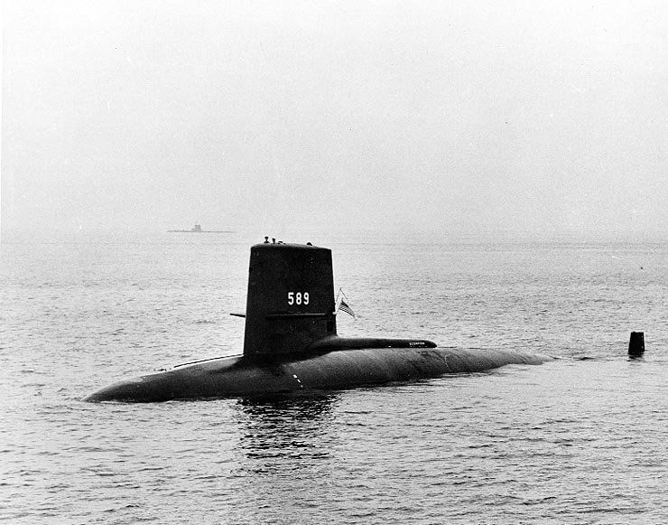 USS Scorpion, 22 August 1960, off New London, Connecticut