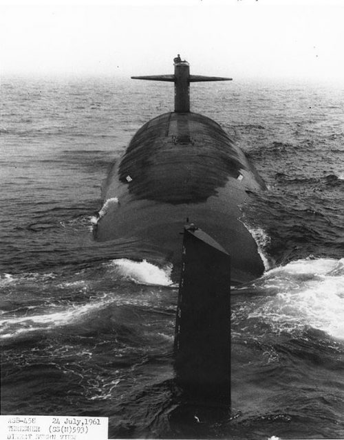 USS Thresher (SSN-593) stern