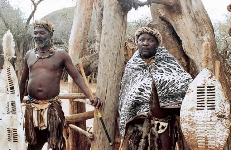 Zulu of Natal in traditional dress.Photo: FC Georgio CC BY 1.0