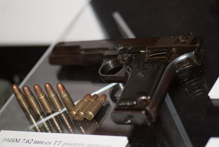 1948 pistol and bullets. Photo: Thomas Quine – CC BY 2.0